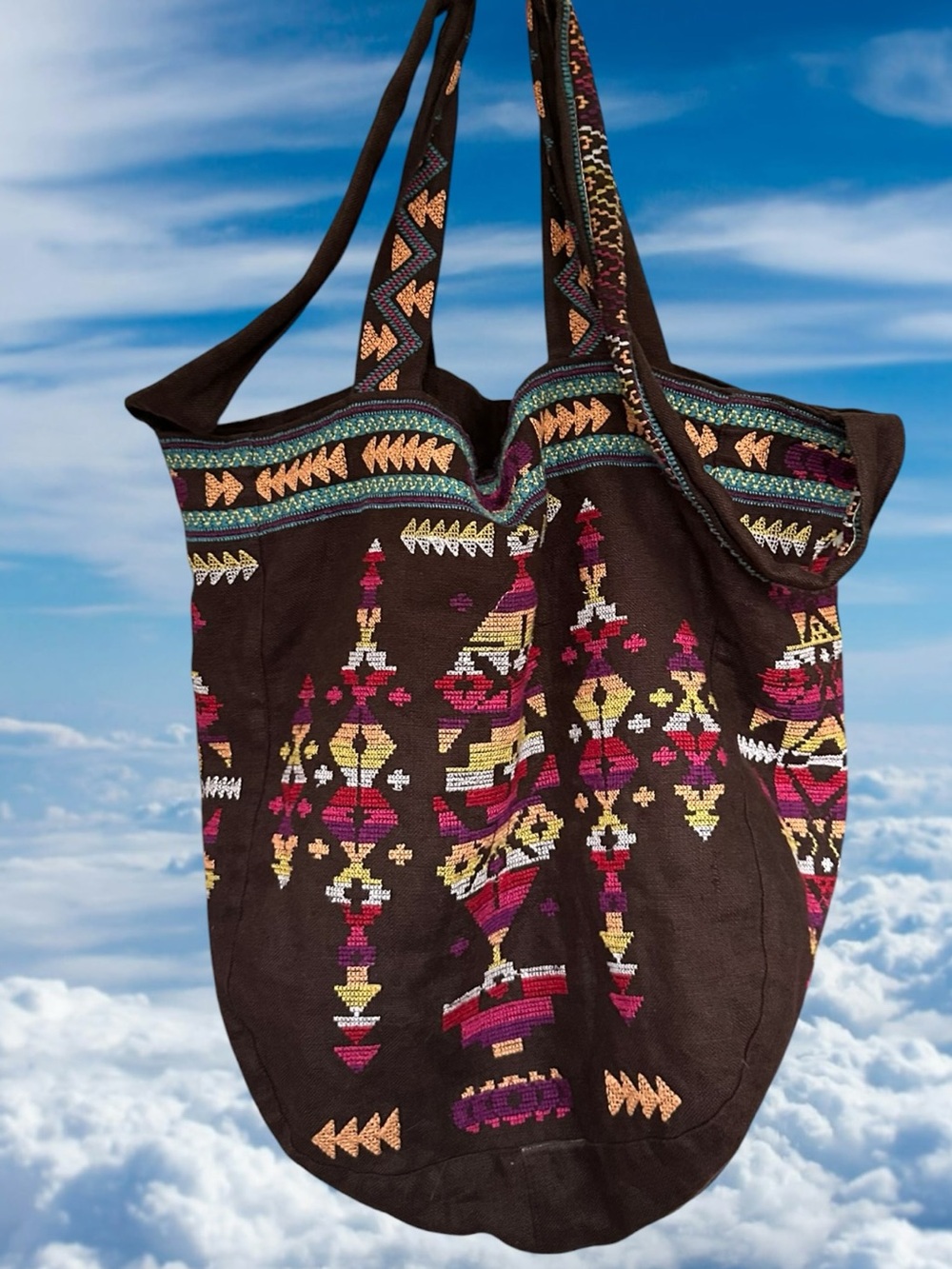 Johnny Was JWLA Embroidered Tote Bag